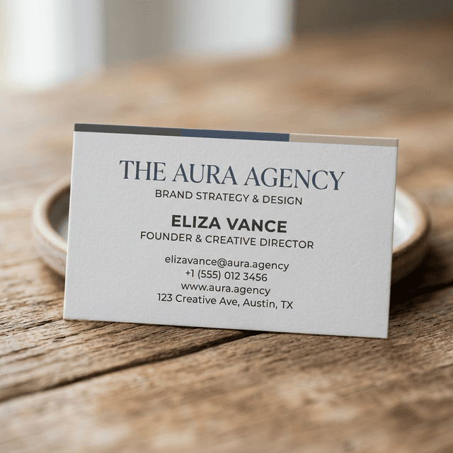 Крупний план кута візитки з покриттям і фактурою паперу